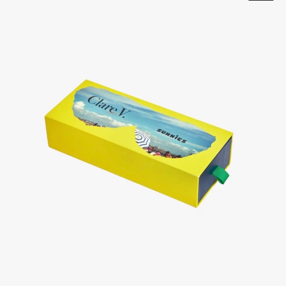 Clare V Julia Yellow Sunglasses - Picture 5 of 9